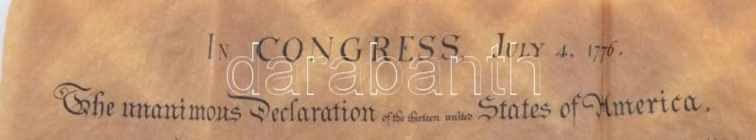 3 db amerikai történelmi dokumentum reprint: Az Egyesült Államok alkotmánya, függetlenségi nyilatkoz...