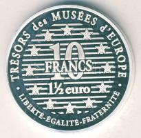 Franciaország 1997. 10Fr / 1 1/2€ Ag "Múzeumi kincsek - Van Gogh: Önarckép" T:PP Csak 15.000db!