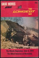 1962 Darryl F. Zanuck's 'The Longest Day'. Great Movies Pictorial Vol. 1., No. 1. Published by Curtis Circulation Company, based on the movie by Twentieth Century Fox. Comic book with black-and-white photos, 64 p. / "The Longest Day" (A leghosszabb nap, 1962) c. amerikai II. világháborús film képregény-adaptációja, a "Great Movies Pictorial" sorozat 1. sz. füzete. Angol nyelvű, fekete-fehér fotókkal illusztrált képregényfüzet, 64 p.