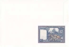 Nepál 1974. 1R felbélyegzett borítékban, bélyegzéssel T:I Nepal 1974. 1 Rupees in envelope with stam...