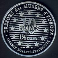 Franciaország 1997. 10Fr / 1 1/2€ Ag "Múzeumi kincsek - Balett-táncos" T:PP Csak 15.000db!