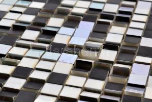 Falikép objekt, forgatható kis műanyag elemekkel, mindegyik elem három különböző színű felülettel, j...