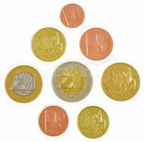 Monaco 2005. 1c-2E (8xklf) próbaveret forgalmi sor karton dísztokban, tanúsítvánnyal T:1 
Monaco 20...