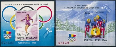 Winter Olympics set + perforate and imperforate block Téli olimpia sor + fogazott és vágott blokk