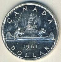 Kanada 1961. 1$ Ag "Indián kenu" T:2