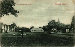 1914 Bihar, Bihor; Földvár utca, óvoda. Boros Jenő kiadása / street, kindergarten (EK)