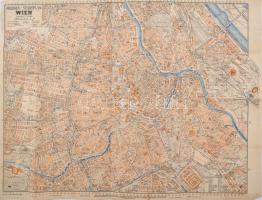 cca 1900 Bécs térképe. Hajtva. / map of Vienna Folded 57x44 cm