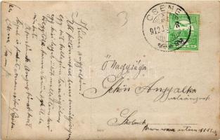 1912 Csene, Tschene, Cenej, Cenei (Torontál); Vasúti híd / railway bridge. photo