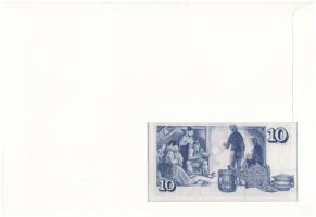 Izland 1961. 10K borítékon grönlandi bélyeggel, bélyegzéssel T:I 
Iceland 1961. 10 Kronur in envelo...