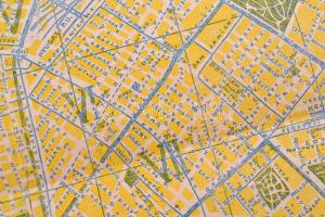 1937 Budapest térképe az utóbbi időben megváltoztatott utcanevekkel. Rácz Gyula - Ujj István. 43x53 ...