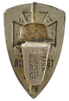 ~1930. "Országos Frontharcos Szövetség" fém gomblyukjelvény, hátoldalon "BERÁN N. BPE...