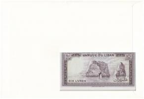 Libanon 1964-1986. 10L felbélyegzett borítékban, bélyegzéssel T:I 
Lebanon 1964-1986. 10 Livres in ...