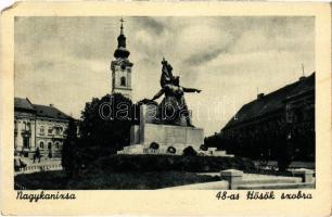 Nagykanizsa, 48-as Hősök szobra. Weinstock 1927. (EM)