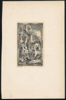 11 db kisgrafika, rézmetszet, többségében Hubert-François Gravelot (1699-1773) munkáiról, 12x7,5 cm ...