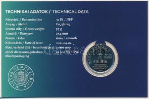 2021. 50Ft Cu-Ni "52. Nemzetközi Eucharisztikus Kongresszus" elsőnapi veret számozott emlé...