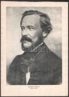 Költők, írók portréi (Zrínyi Miklós, Csokonai Vitéz Mihály, Mikszáth Kálmán, Eötvös József), 4 db ny...