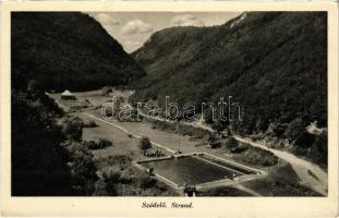 Szádelő, Zádiel; strandfürdő. Kiadja a Magyarországi Kárpát Egyesület Bodvavölgyi osztálya Szepsi / Zádielska tiesnava / swimming pool (fl)