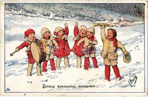 1930 Boldog Karácsonyi ünnepeket! / Christmas. B.K.W.I. 3207-1. s: K. Feiertag