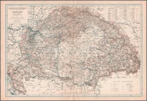 1838 Schedius Lajos Magyarország térképének XIX. sz. végi reprintje 43x30 cm