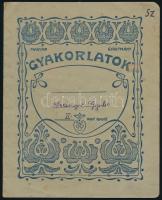 cca 1940-1943 4 db iskolai füzet: egy osztálynapló, egy üres hangjegyfüzet, két füzet beírásokkal, a...
