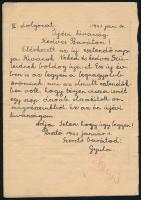 cca 1940-1943 4 db iskolai füzet: egy osztálynapló, egy üres hangjegyfüzet, két füzet beírásokkal, a...