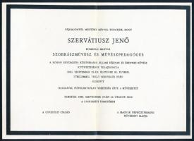 Banner Zoltán: Szervátiusz Jenő. A szerző, Banner Zoltán (1932-) művészeti író által Sümegi György (...