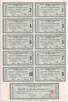 Német Birodalom / Berlin 1910. "Német Léghajó-Részvénytársaság Franfurt am Main-ban" részv...