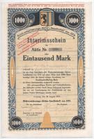 Német Birodalom 1899-1929. 4db klf részvény, jelzálogkötvény: Haffuferbahn Részvénytársaság, Bajor M...