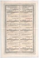 Német Birodalom 1899-1929. 4db klf részvény, jelzálogkötvény: Haffuferbahn Részvénytársaság, Bajor M...