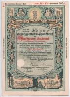 Német Birodalom 1899-1929. 4db klf részvény, jelzálogkötvény: Haffuferbahn Részvénytársaság, Bajor M...