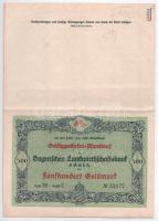 Német Birodalom 1899-1929. 4db klf részvény, jelzálogkötvény: Haffuferbahn Részvénytársaság, Bajor M...