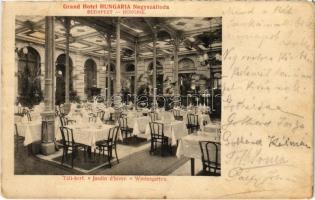1904 Budapest V. Grand Hotel Hungária nagyszálloda, belső. Czettel és deutsch (EK)