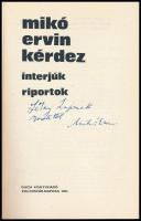 Mikó Ervin: Kérdez. Interjúk, riportok. 
A szerző, Mikó Ervin (1919-1997) erdélyi magyar riporter, ...