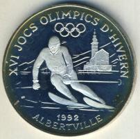 Andorra 1989. 10D Ag "Olimpia-síelés" T:PP Csak 15.000db!