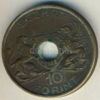 Cca 1940-es évek vége 10Ft "B.SZ.K.R.T." közlekedési zseton T:2-/3+