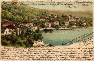 1899 (Vorläufer) Abbazia, Opatija; litho (ázott / wet damage)