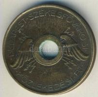 Cca 1940-es évek vége 10Ft "B.SZ.K.R.T." közlekedési zseton T:2-/3+