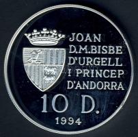 Andorra 1994. 10D Ag "Olimpia-kerékpár" T:PP