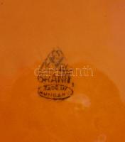 Gránit "Nemzetközi Nőnap Márc. 8." fali dísztányér. Mázas kerámia, jelzett, hibátlan, d: 2...