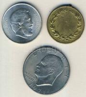 1947. 5Ft Ag "Kossuth" T:2/3+ + DN "Becsülettel a hazáért" aranyozott emlékérem ...