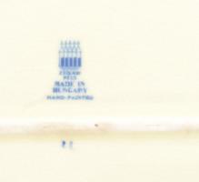 Zsolnay pillangómintás szendvicses készlet, 6 személyes, tálca + 6 db tányér. Kézzel festett, jelzet...