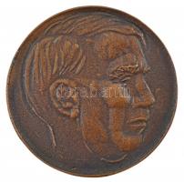 Fritz Mihály (1947-) 1979. Móra Ferenc születésének századik évfordulóján kétoldalas bronz emlékérem (58mm) T:2 patina, kis ph