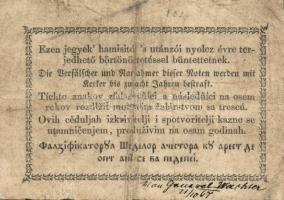 1849. 15kr "Kossuth bankó" T:III