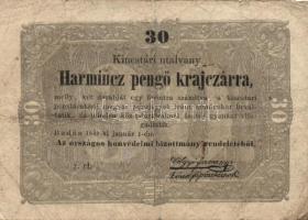 1849. 30kr "Kossuth bankó" T:III