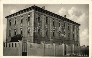 1933 Zimony, Semlin, Zemun; Policijska skola / Rendőriskola / police school