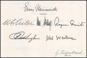 1955 Stockholm, a Karolinska Institutet (Karolinska Intézet, régebben Svéd Királyi Orvostudományi Eg...