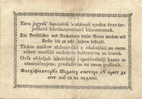 1849. 30kr "*"-gal "Kossuth bankó" T:II- papírráncokkal