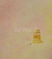 Liipola Yrjö, formatervező (1881 - 1971) Zsolnay: Kétségbeesés. Eozin mázas porcelánfajansz. Hibátla...