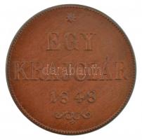 1848. 1kr Cu T:1,1- Adamo B1