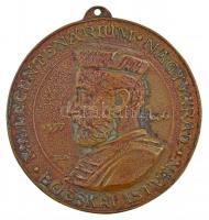 1996. Millecentenárium - Nagyvárad - Bocskai István 1557 - 1606 egyoldalas, öntött bronz plakett, füllel. Szign.: D.Á. (119mm) T:2